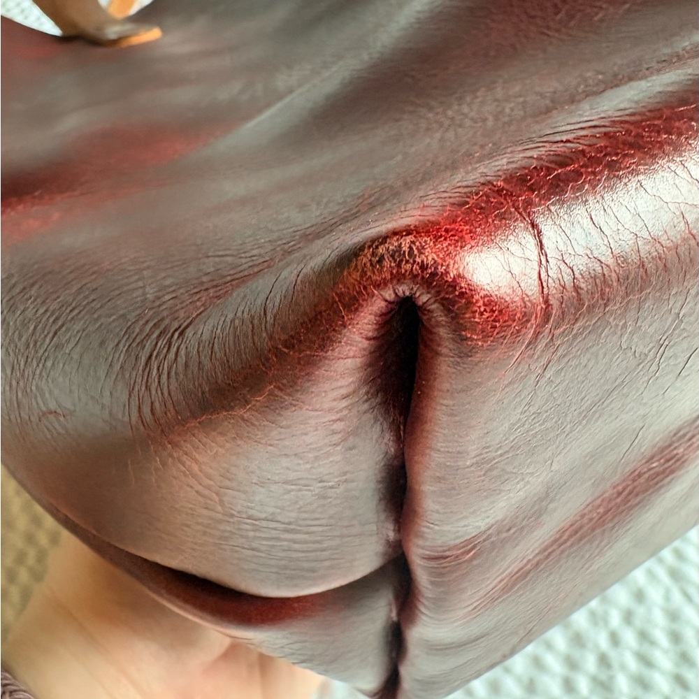 KMM & Co. Leather Tote - Oxblood - Picture 9 of 12